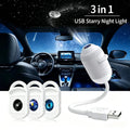 2‑in‑1 Rotatable Galaxy Starry Sky Sunset Projector Lamp Wiring‑Free Portable Car Home Atmosphere Light  Adults Gift