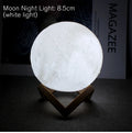 8cm Moon Lamp LED Night Light With Stand Starry Lamp Bedroom Decoration Night Lights Room Decor for Kids Gifts Moon Lamp